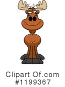 Moose Clipart #1199367 by Cory Thoman