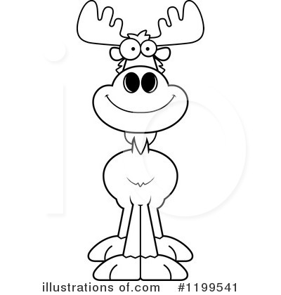 Royalty-Free (RF) Moose Clipart Illustration by Cory Thoman - Stock Sample #1199541