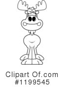 Moose Clipart #1199545 by Cory Thoman
