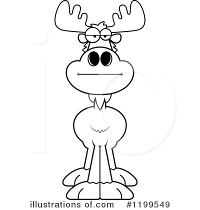 Royalty-Free (RF) Moose Clipart Illustration by Cory Thoman - Stock Sample #1199549