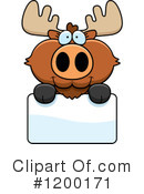 Moose Clipart #1200171 by Cory Thoman