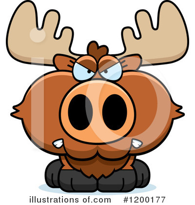 Royalty-Free (RF) Moose Clipart Illustration by Cory Thoman - Stock Sample #1200177