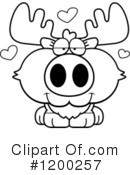 Moose Clipart #1200257 by Cory Thoman