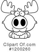 Moose Clipart #1200260 by Cory Thoman