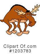 Moose Clipart #1203783 by LaffToon
