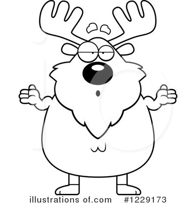 Royalty-Free (RF) Moose Clipart Illustration by Cory Thoman - Stock Sample #1229173