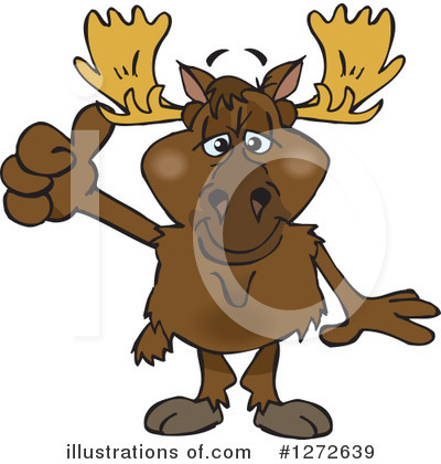 Moose Clipart #1272639 by Dennis Holmes Designs
