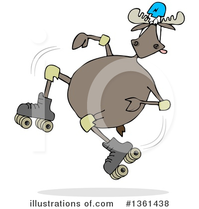 Royalty-Free (RF) Moose Clipart Illustration by djart - Stock Sample #1361438