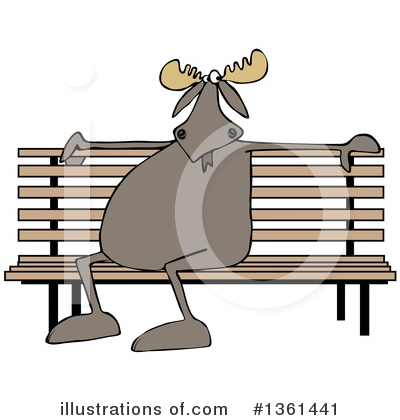 Royalty-Free (RF) Moose Clipart Illustration by djart - Stock Sample #1361441