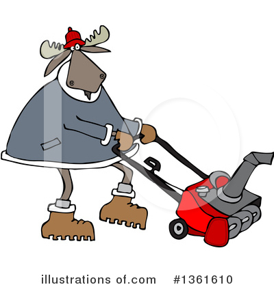 Royalty-Free (RF) Moose Clipart Illustration by djart - Stock Sample #1361610