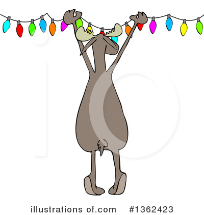 Royalty-Free (RF) Moose Clipart Illustration by djart - Stock Sample #1362423