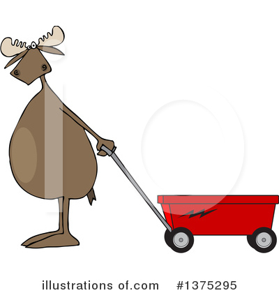 Royalty-Free (RF) Moose Clipart Illustration by djart - Stock Sample #1375295