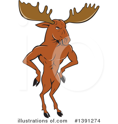 Moose Clipart #1391274 by patrimonio