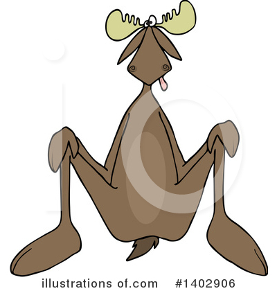 Royalty-Free (RF) Moose Clipart Illustration by djart - Stock Sample #1402906