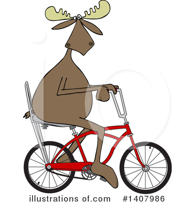 Royalty-Free (RF) Moose Clipart Illustration by djart - Stock Sample #1407986
