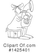 Moose Clipart #1425401 by djart