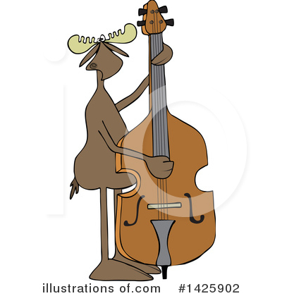 Royalty-Free (RF) Moose Clipart Illustration by djart - Stock Sample #1425902