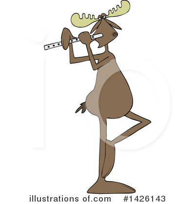 Royalty-Free (RF) Moose Clipart Illustration by djart - Stock Sample #1426143