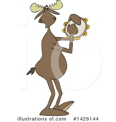 Royalty-Free (RF) Moose Clipart Illustration by djart - Stock Sample #1426144