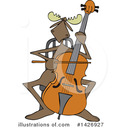 Royalty-Free (RF) Moose Clipart Illustration by djart - Stock Sample #1426927