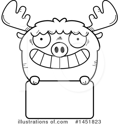 Royalty-Free (RF) Moose Clipart Illustration by Cory Thoman - Stock Sample #1451823