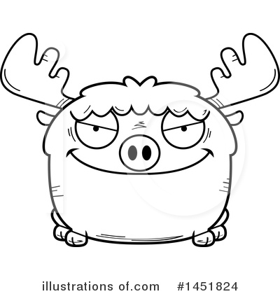 Royalty-Free (RF) Moose Clipart Illustration by Cory Thoman - Stock Sample #1451824
