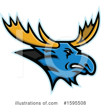 Royalty-Free (RF) Moose Clipart Illustration by patrimonio - Stock Sample #1595508