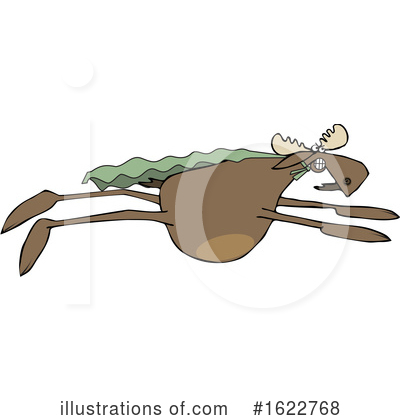 Royalty-Free (RF) Moose Clipart Illustration by djart - Stock Sample #1622768