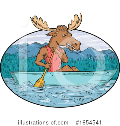 Moose Clipart #1654541 by patrimonio