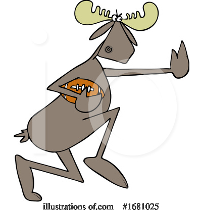 Royalty-Free (RF) Moose Clipart Illustration by djart - Stock Sample #1681025