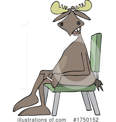 Royalty-Free (RF) Moose Clipart Illustration by djart - Stock Sample #1750152