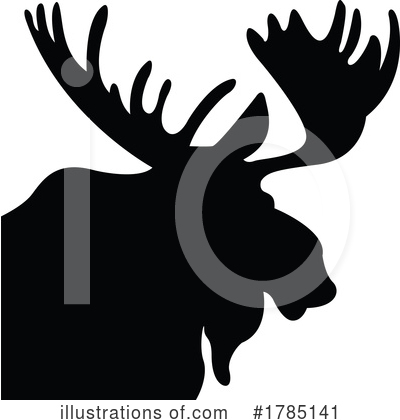 Royalty-Free (RF) Moose Clipart Illustration by Lal Perera - Stock Sample #1785141