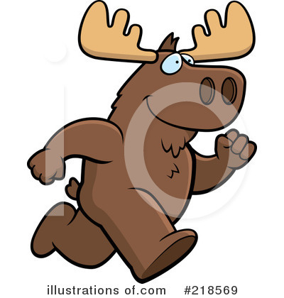 Royalty-Free (RF) Moose Clipart Illustration by Cory Thoman - Stock Sample #218569