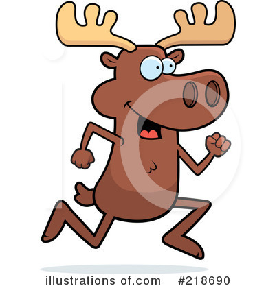 Royalty-Free (RF) Moose Clipart Illustration by Cory Thoman - Stock Sample #218690