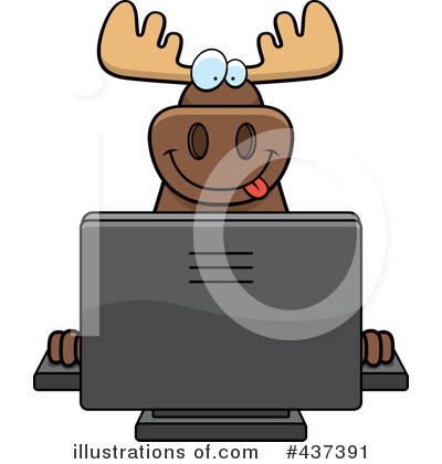 Royalty-Free (RF) Moose Clipart Illustration by Cory Thoman - Stock Sample #437391