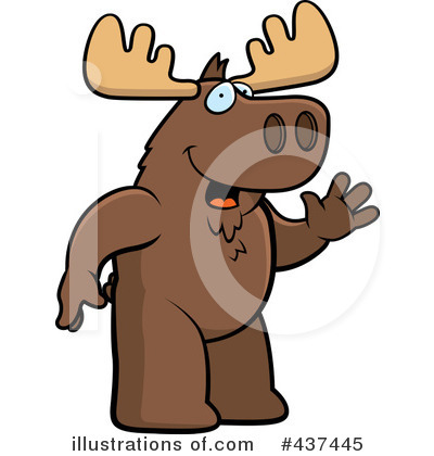 Royalty-Free (RF) Moose Clipart Illustration by Cory Thoman - Stock Sample #437445