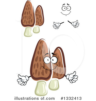 Royalty-Free (RF) Morel Clipart Illustration by Vector Tradition SM - Stock Sample #1332413