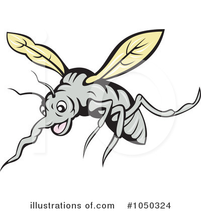 Royalty-Free (RF) Mosquito Clipart Illustration by patrimonio - Stock Sample #1050324