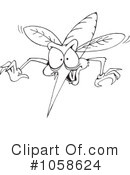 Mosquito Clipart #1058624 by Dennis Holmes Designs