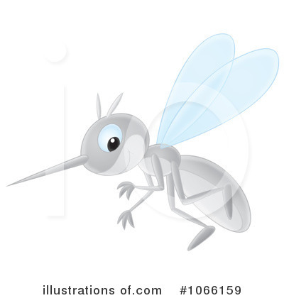 Royalty-Free (RF) Mosquito Clipart Illustration by Alex Bannykh - Stock Sample #1066159