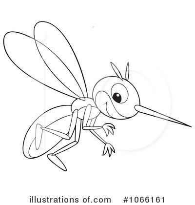 Royalty-Free (RF) Mosquito Clipart Illustration by Alex Bannykh - Stock Sample #1066161