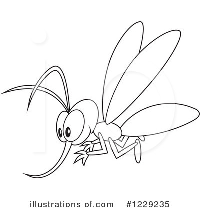 Royalty-Free (RF) Mosquito Clipart Illustration by Alex Bannykh - Stock Sample #1229235