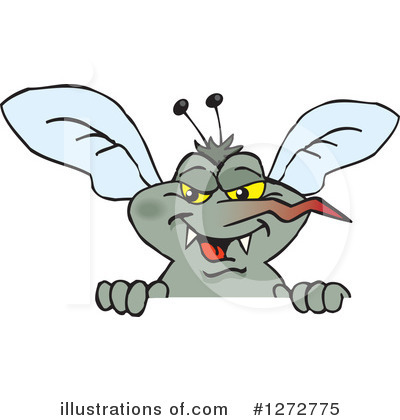 Royalty-Free (RF) Mosquito Clipart Illustration by Dennis Holmes Designs - Stock Sample #1272775