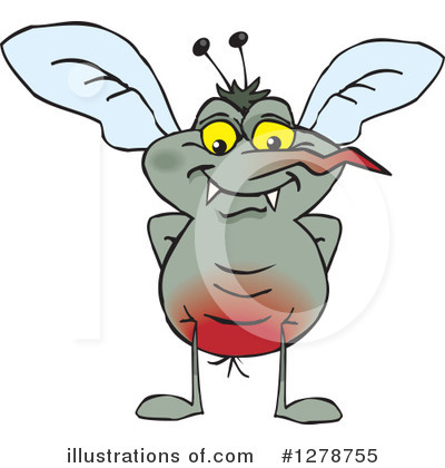 Mosquito Clipart #1278755 by Dennis Holmes Designs