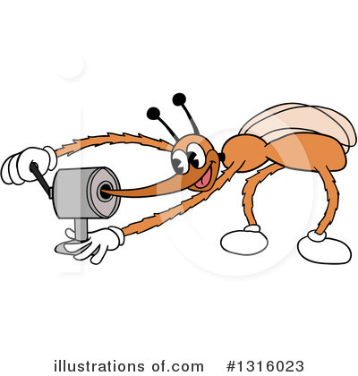 Royalty-Free (RF) Mosquito Clipart Illustration by LaffToon - Stock Sample #1316023