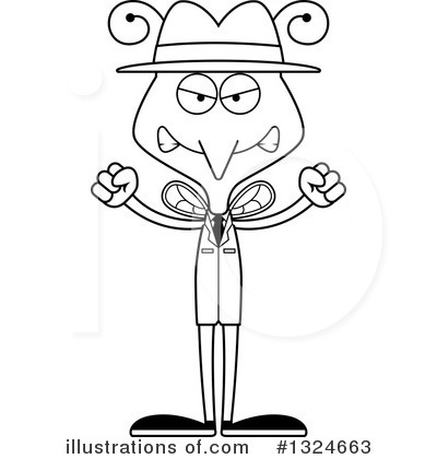 Royalty-Free (RF) Mosquito Clipart Illustration by Cory Thoman - Stock Sample #1324663