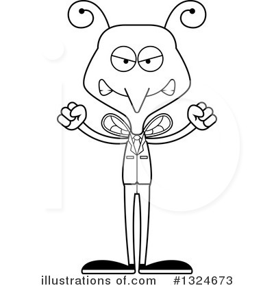 Royalty-Free (RF) Mosquito Clipart Illustration by Cory Thoman - Stock Sample #1324673