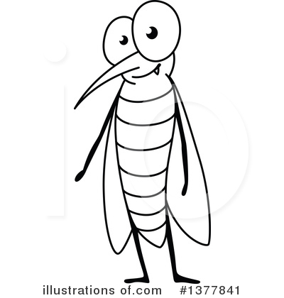 Mosquito Clipart #1377841 by Vector Tradition SM