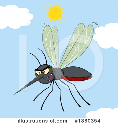 Mosquito Clipart #1380354 by Hit Toon