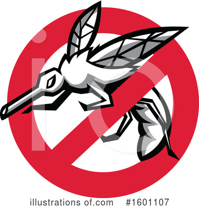 Royalty-Free (RF) Mosquito Clipart Illustration by patrimonio - Stock Sample #1601107